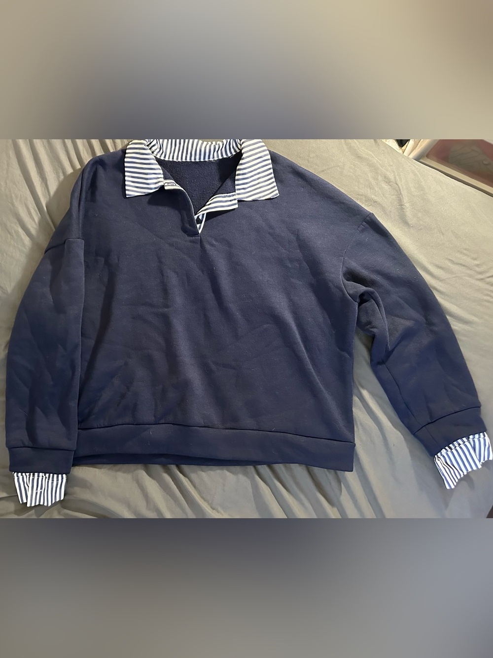 Dazy Navy Pullover Sweater with Matching Skirt